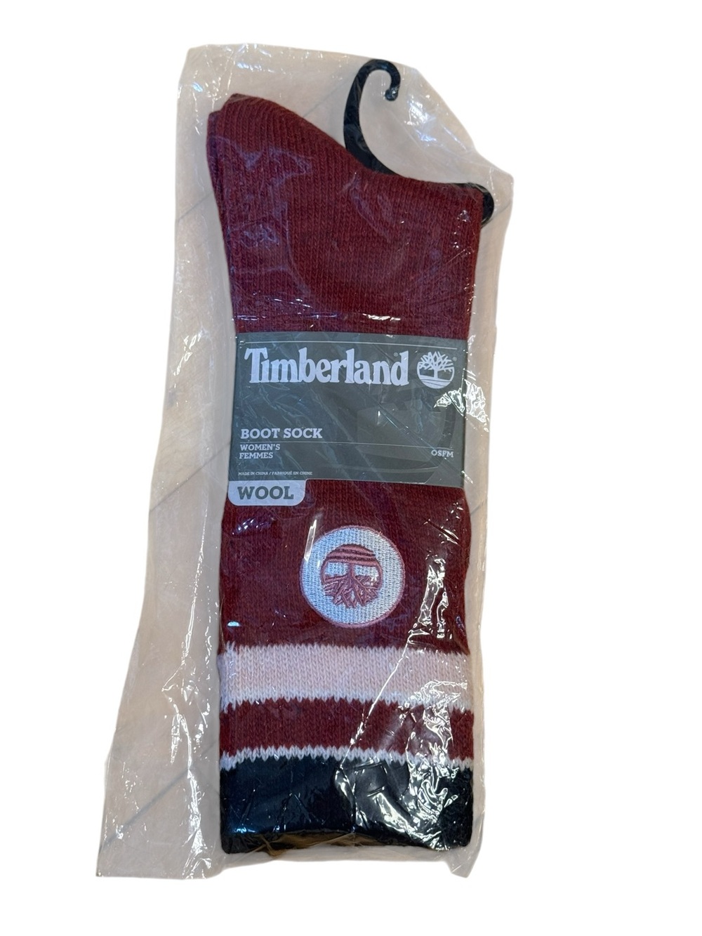 NWT Timberland Women's Wool Striped Boot Socks - OSFM